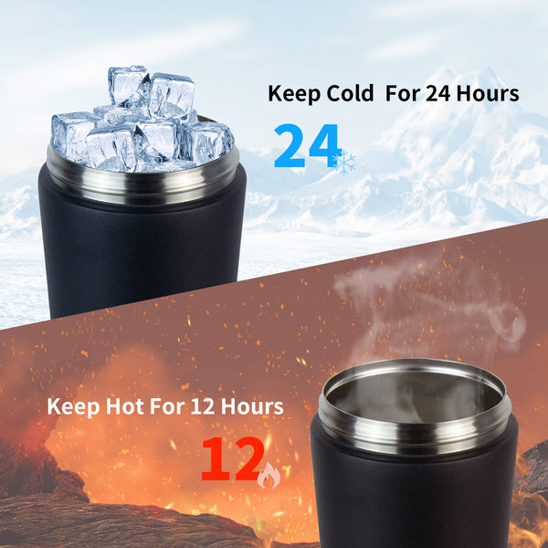 RevivX Insulated Stainless Steel Protein Shaker Bottle, 600 ml