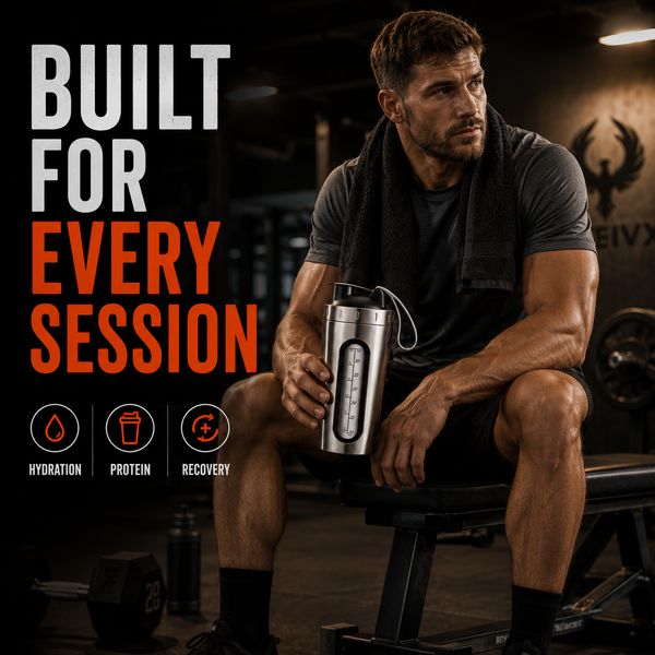 RevivX 700ml Stainless Steel Protein Shaker Bottle, Leakproof, BPA-Free
